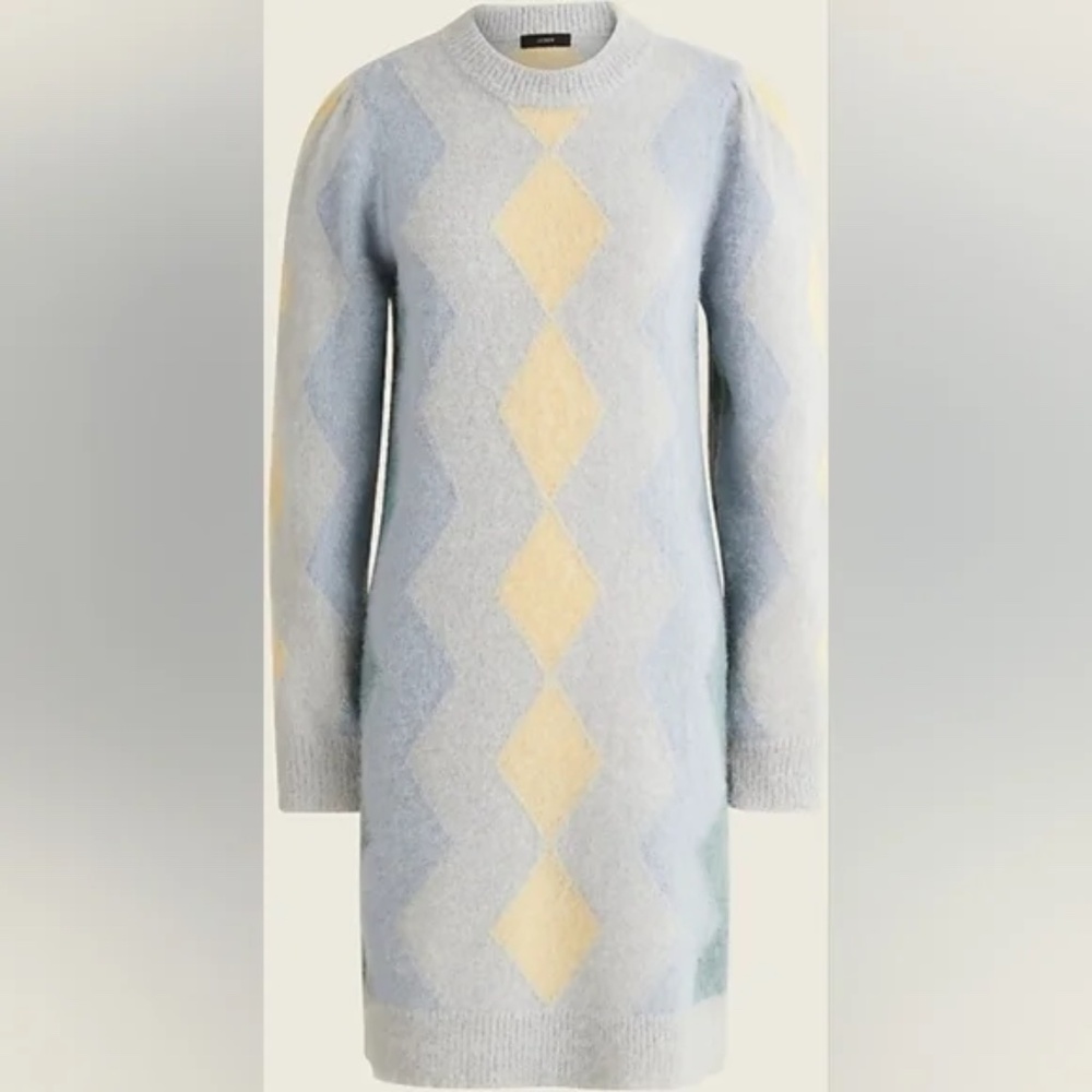 J. Crew Argyle Sweater Dress